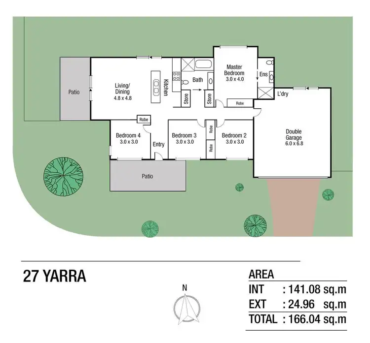 Floorplan of Homely house listing, 27 Yarra Crescent, Kelso QLD 4815