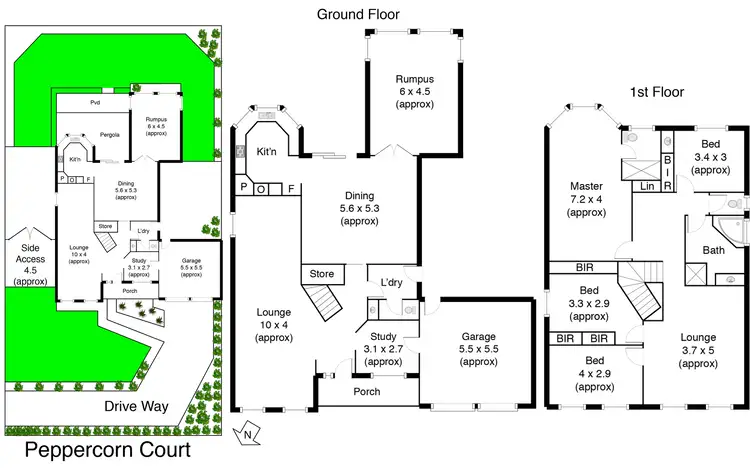 Floorplan of Homely house listing, 7 Peppercorn Court, Sanctuary Lakes VIC 3030