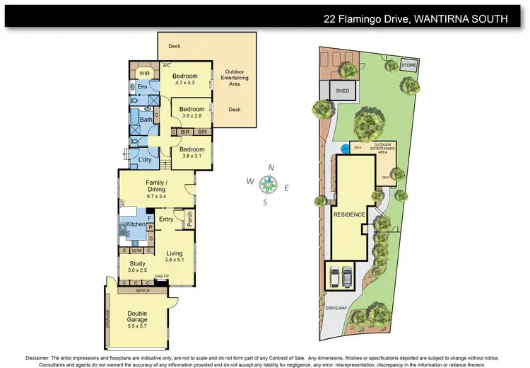 Floorplan of Homely house listing, 22 Flamingo Drive, Wantirna South VIC 3152