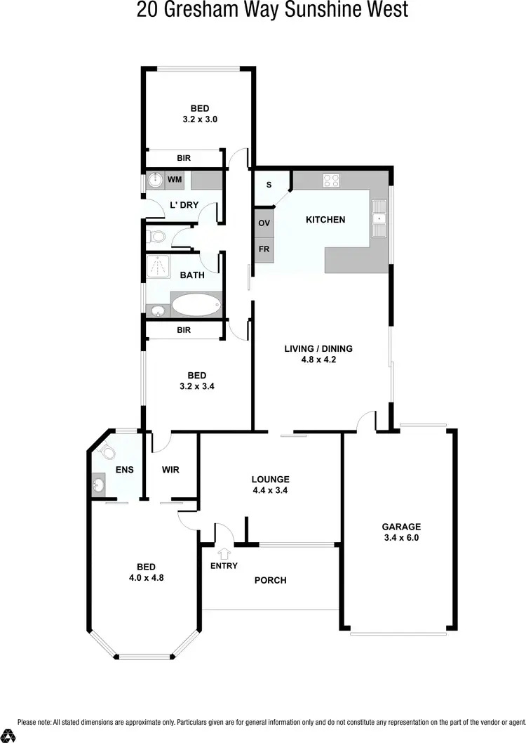 Floorplan of Homely house listing, 20 Gresham Way, Sunshine West VIC 3020