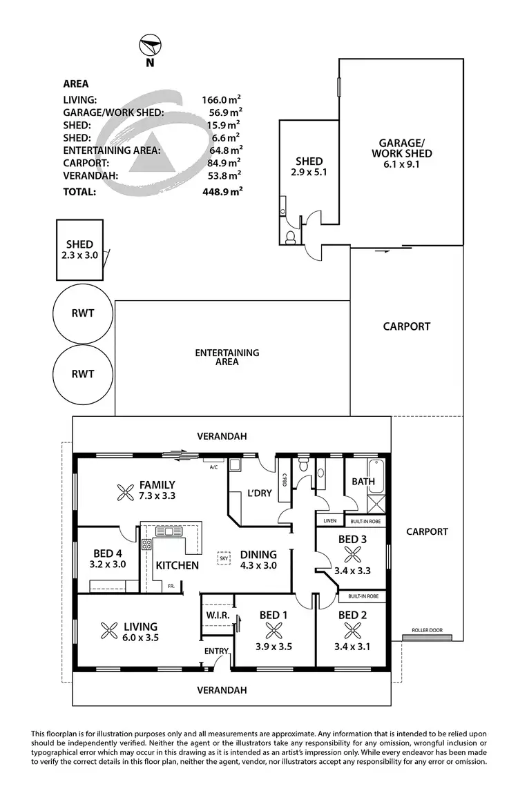 Floorplan of Homely house listing, 14 Berry Smith Drive, Strathalbyn SA 5255