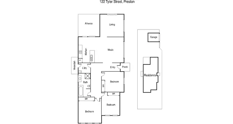 Floorplan of Homely house listing, 122 Tyler Street, Preston VIC 3072