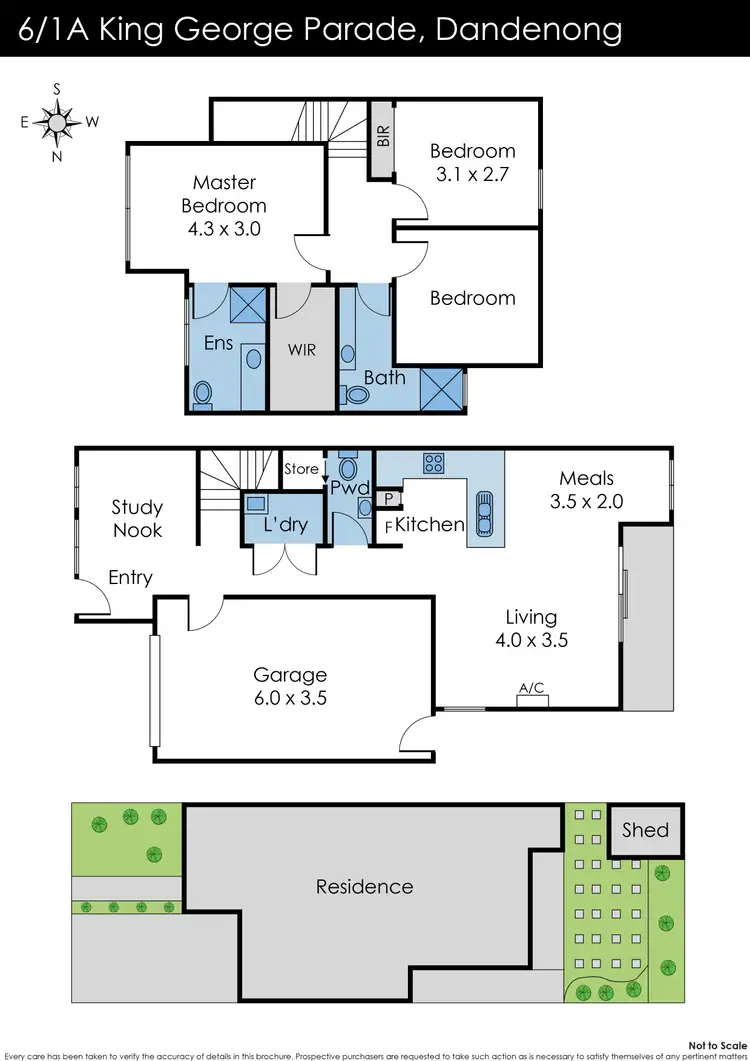 Floorplan of Homely unit listing, 6/1A King George Parade, Dandenong VIC 3175
