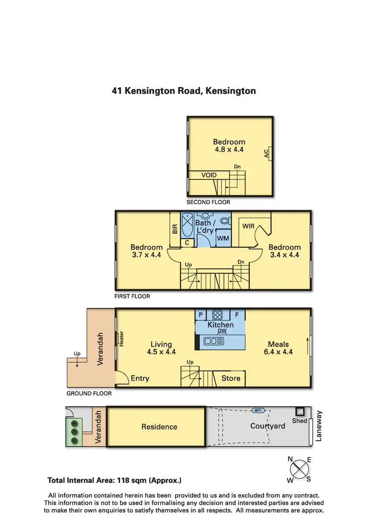 Floorplan of Homely house listing, 41 Kensington Road, Kensington VIC 3031