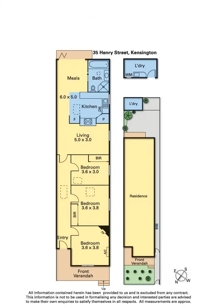 Floorplan of Homely house listing, 35 Henry, Kensington VIC 3031