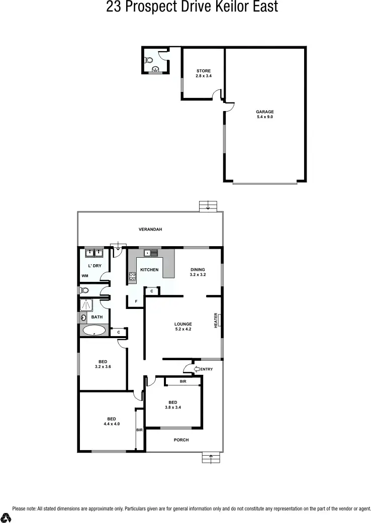 Floorplan of Homely house listing, 23 Prospect Drive, Keilor East VIC 3033