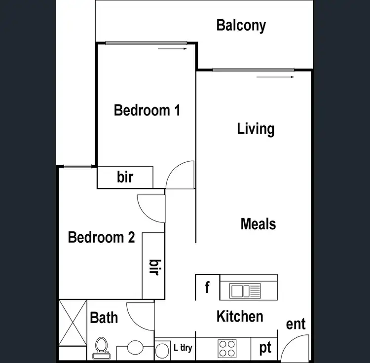 Floorplan of Homely apartment listing, 14/225 Buckley Street, Essendon VIC 3040