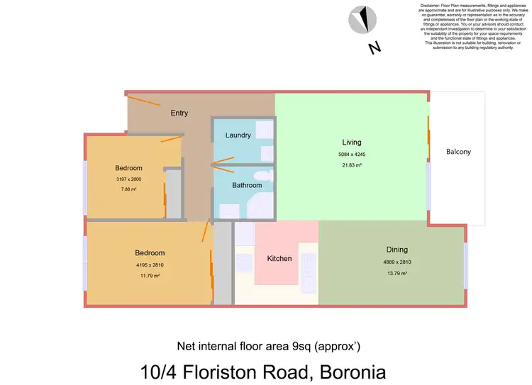 Floorplan of Homely apartment listing, 10/4 Floriston Road, Boronia VIC 3155