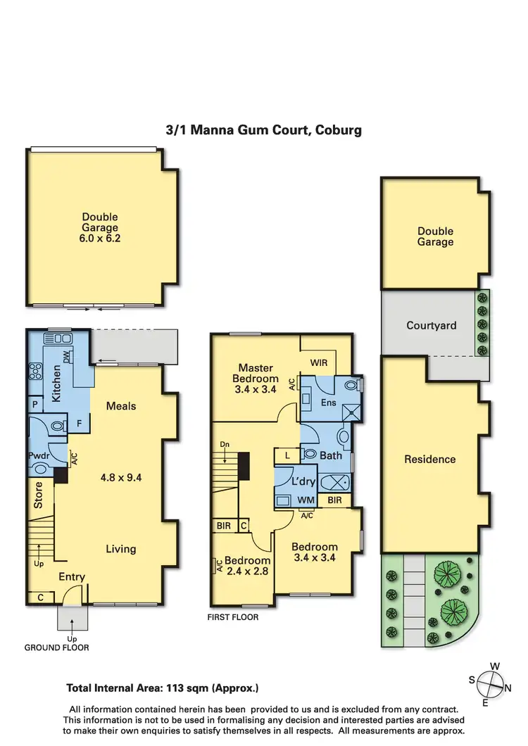 Floorplan of Homely house listing, 3/1 Manna Gum Court, Coburg VIC 3058
