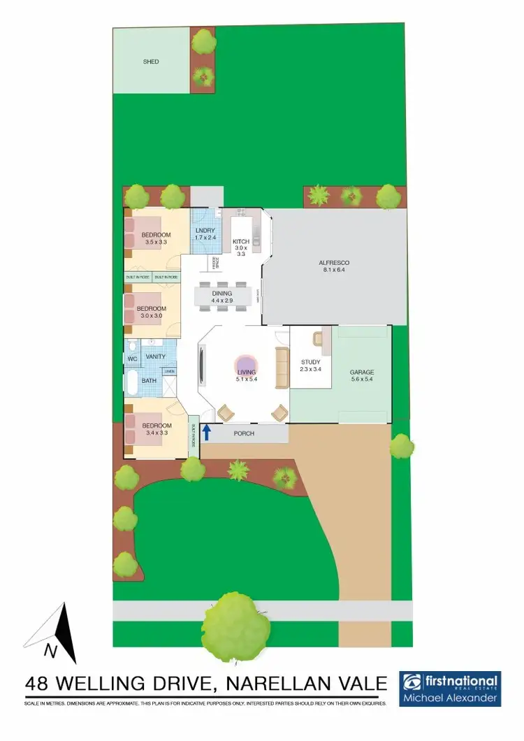 Floorplan of Homely house listing, 48 Welling Drive, Narellan Vale NSW 2567