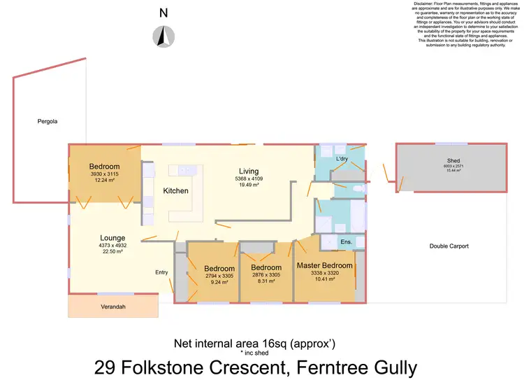 Floorplan of Homely house listing, 29 Folkstone Crescent, Ferntree Gully VIC 3156