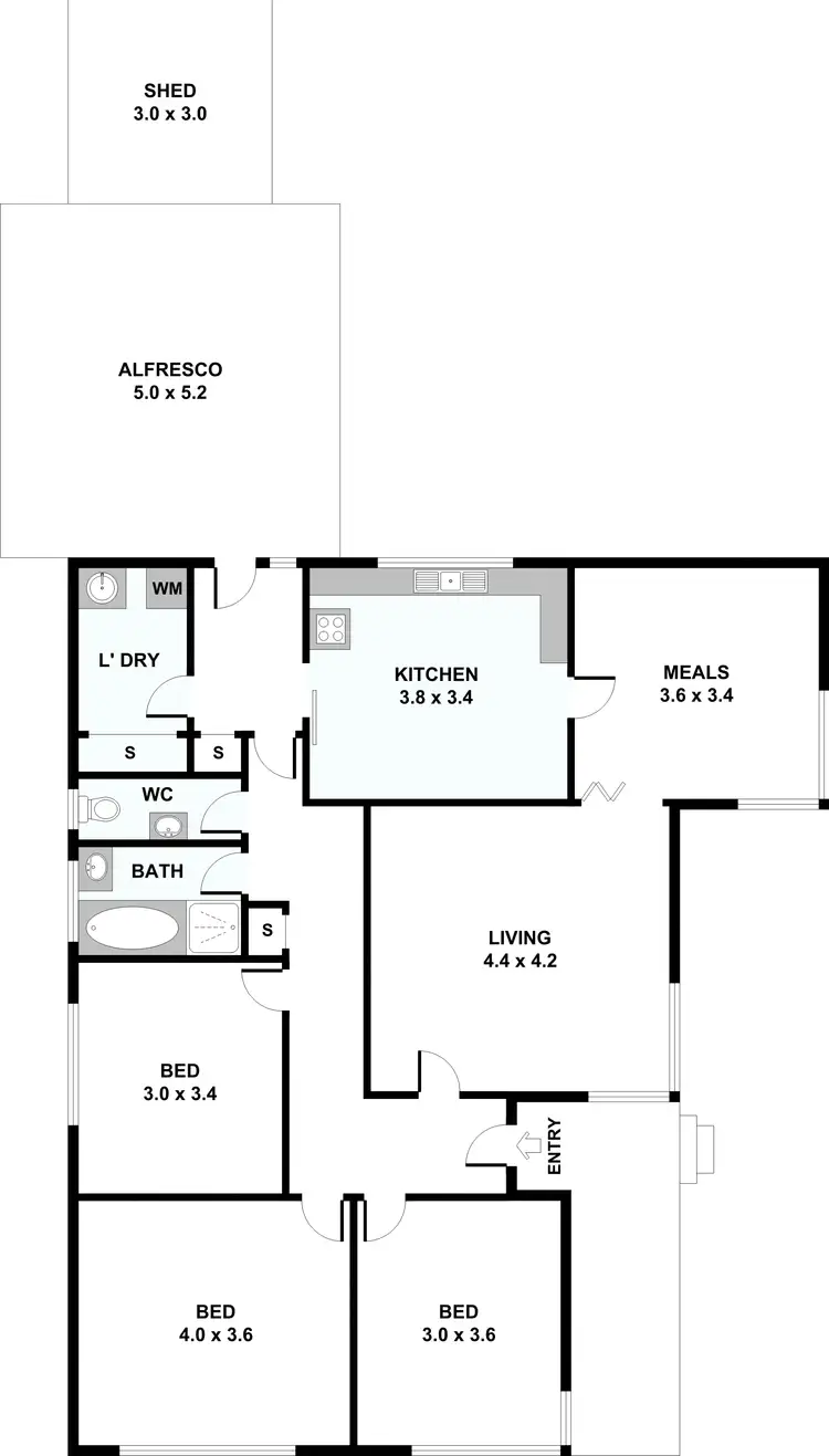Floorplan of Homely house listing, 7 Rita Street, St Albans VIC 3021