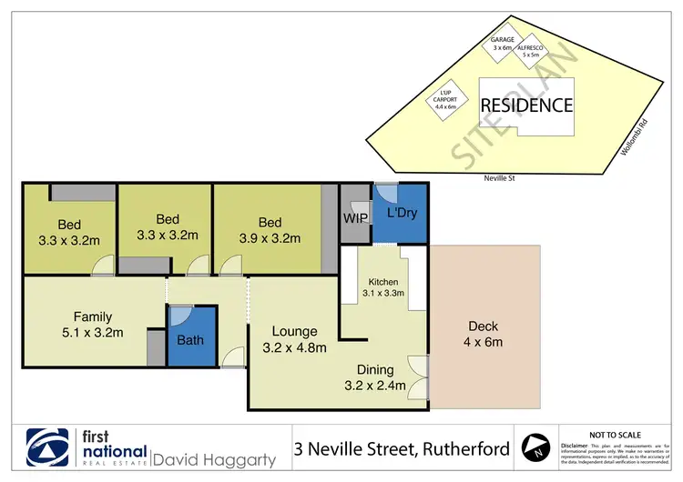 Floorplan of Homely house listing, 3 Neville Street, Rutherford NSW 2320