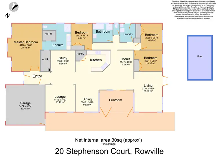 Floorplan of Homely house listing, 20 Stephenson Court, Rowville VIC 3178