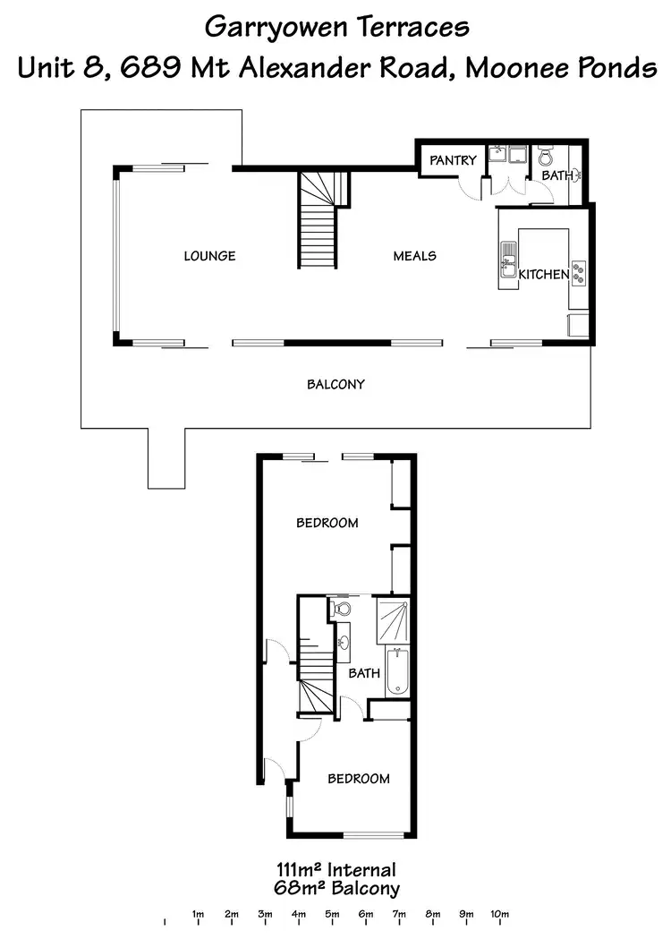 Floorplan of Homely apartment listing, 8/689 Mt Alexander Road, Moonee Ponds VIC 3039