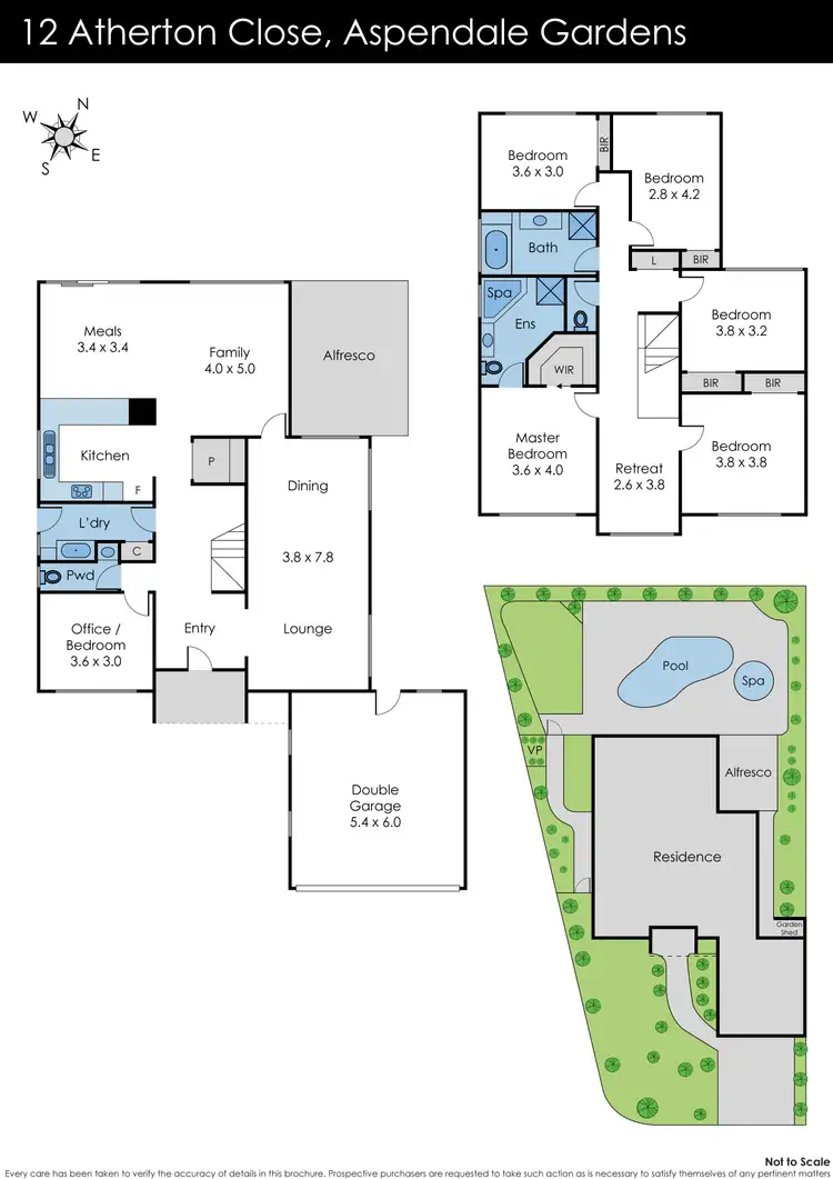 Floorplan of Homely house listing, 12 Atherton Close, Aspendale Gardens VIC 3195