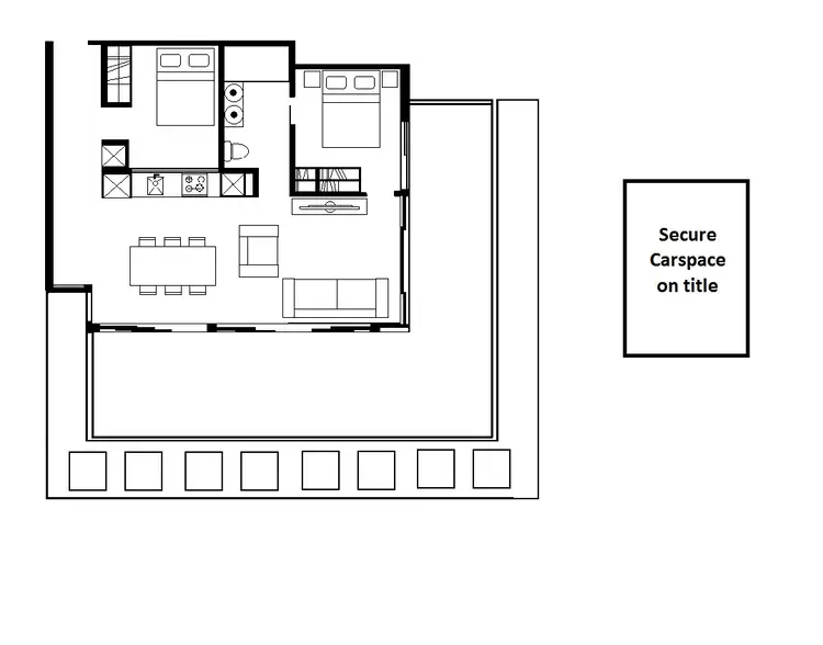 Floorplan of Homely apartment listing, 18/110 Maribyrnong Road, Moonee Ponds VIC 3039
