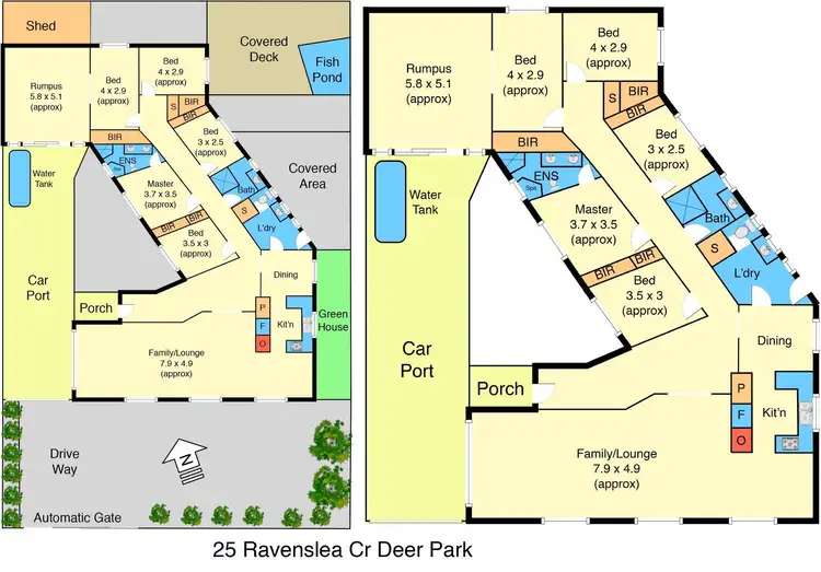 Floorplan of Homely house listing, 25 Ravenslea Crescent, Deer Park VIC 3023