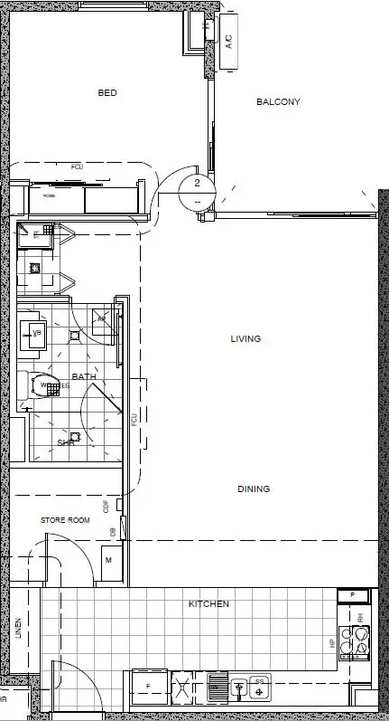 Floorplan of Homely apartment listing, 54/378 Beaufort Street, Perth WA 6000
