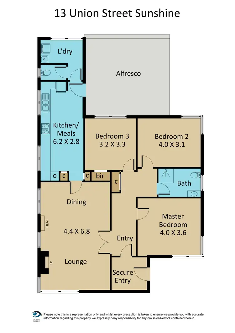 Floorplan of Homely house listing, 13 Union Street, Sunshine VIC 3020