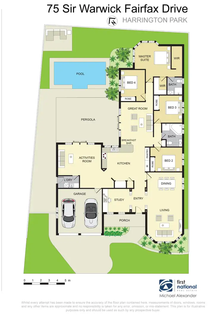 Floorplan of Homely house listing, 75 Sir Warwick Fairfax Drive, Harrington Park NSW 2567