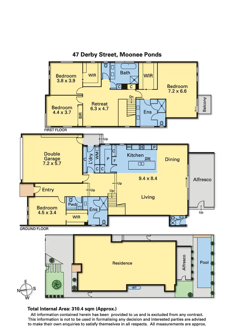Floorplan of Homely house listing, 47 Derby Street, Moonee Ponds VIC 3039