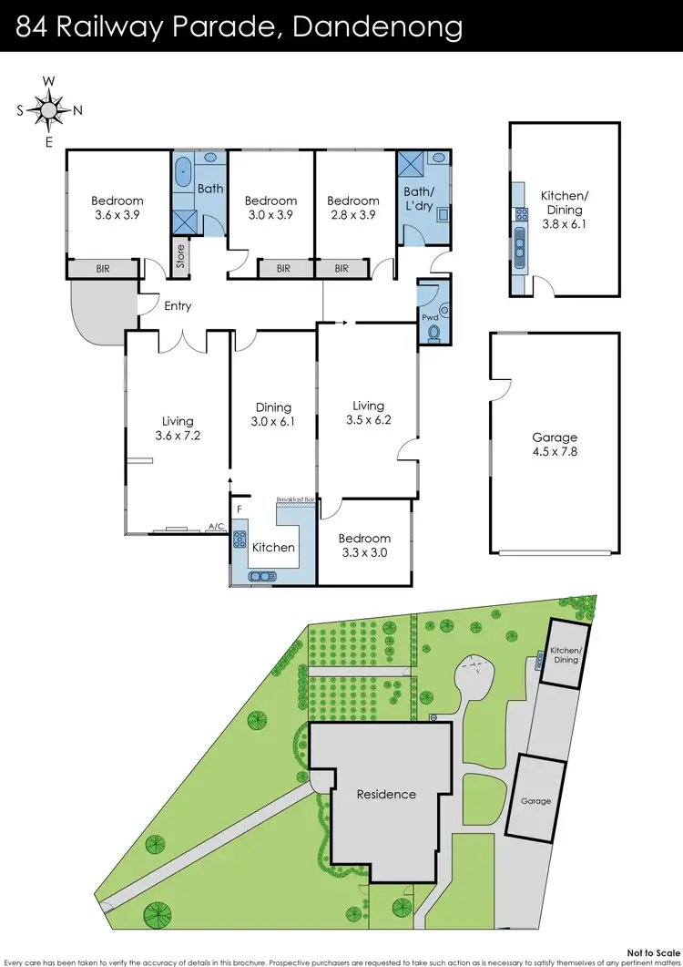 Floorplan of Homely house listing, 84 Railway Parade, Dandenong VIC 3175