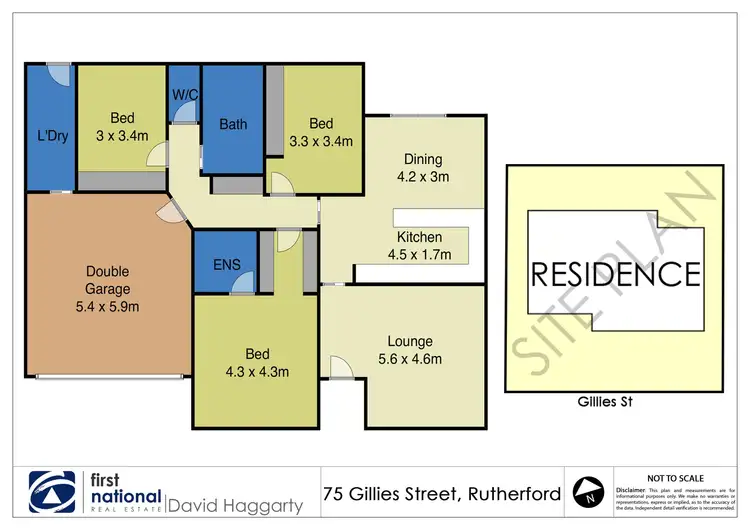 Floorplan of Homely house listing, 75 Gillies Street, Rutherford NSW 2320