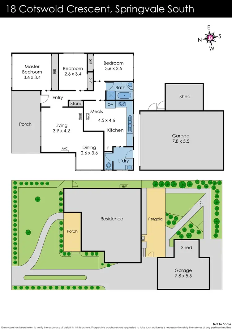 Floorplan of Homely house listing, 18 Cotswold Crescent, Springvale South VIC 3172