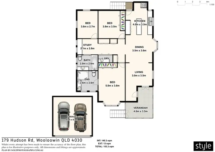 Floorplan of Homely house listing, 179 Hudson Road, Wooloowin QLD 4030