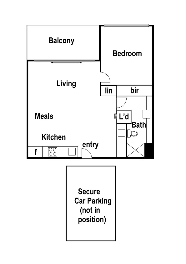 Floorplan of Homely apartment listing, 4/190 Mt Alexander Road, Travancore VIC 3032