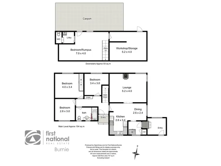 Floorplan of Homely house listing, 107 Pelissier Street, Somerset TAS 7322
