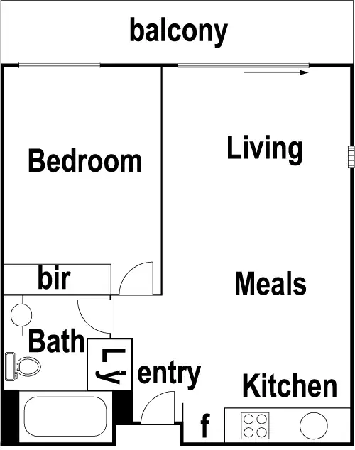 Floorplan of Homely apartment listing, 111/1142 Mount Alexander Road, Essendon VIC 3040