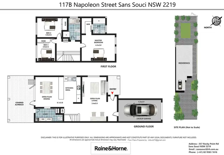 Floorplan of Homely house listing, 117B Napoleon Street, Sans Souci NSW 2219