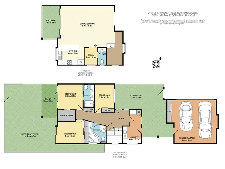 Floorplan of Homely townhouse listing, 61/37 Wagner Rd, Murrumba Downs QLD 4503