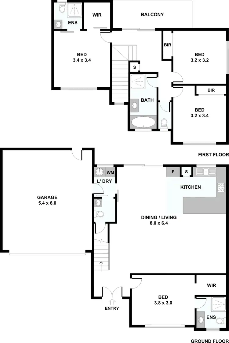 Floorplan of Homely house listing, 2/5 Oncidium Gardens, Keilor Downs VIC 3038