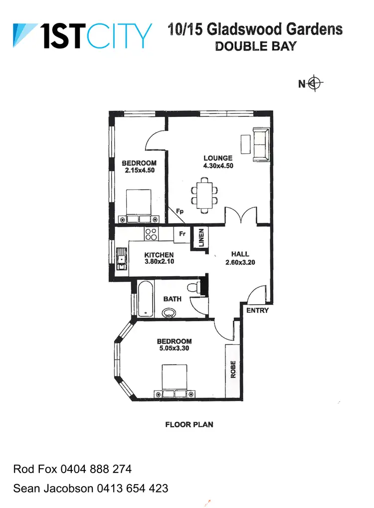 Floorplan of Homely apartment listing, 10/15 Gladswood Gardens, Double Bay NSW 2028