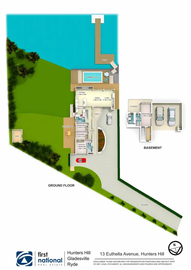 Floorplan of Homely house listing, 13 Euthella Avenue, Hunters Hill NSW 2110