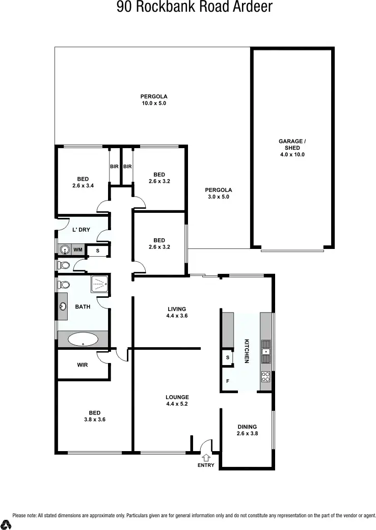 Floorplan of Homely house listing, 90 Rockbank Road, Ardeer VIC 3022