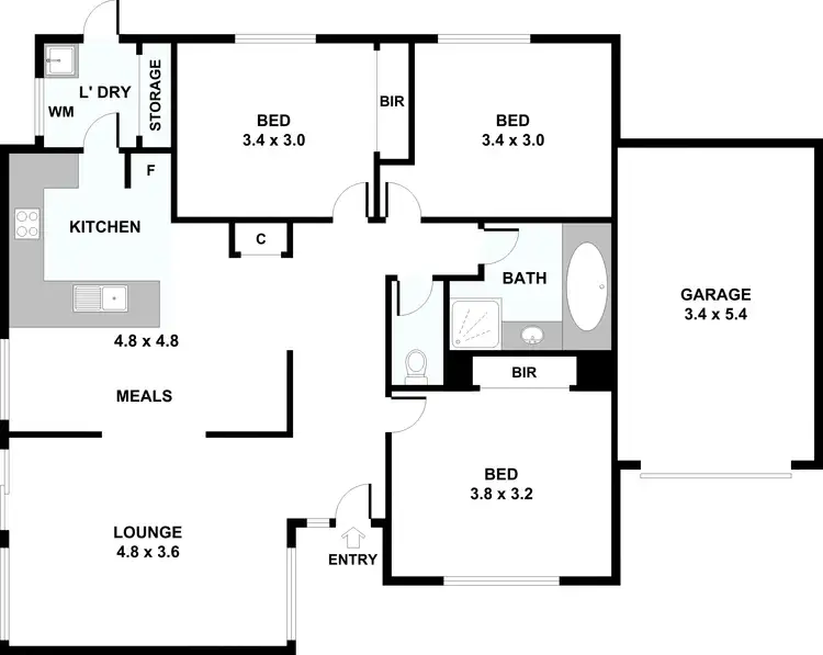 Floorplan of Homely unit listing, 17/4 Tyson Way, Sydenham VIC 3037