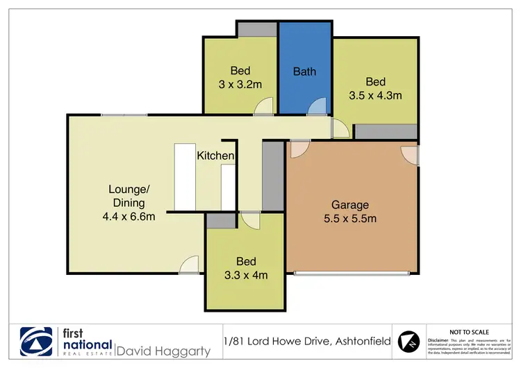 Floorplan of Homely unit listing, 1/81 Lord Howe Drive, Ashtonfield NSW 2323