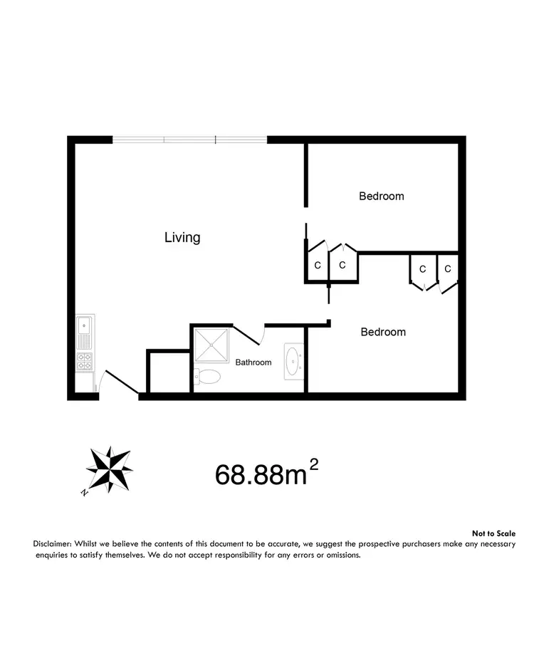 Floorplan of Homely apartment listing, 1605/60 Market Street, Melbourne VIC 3000