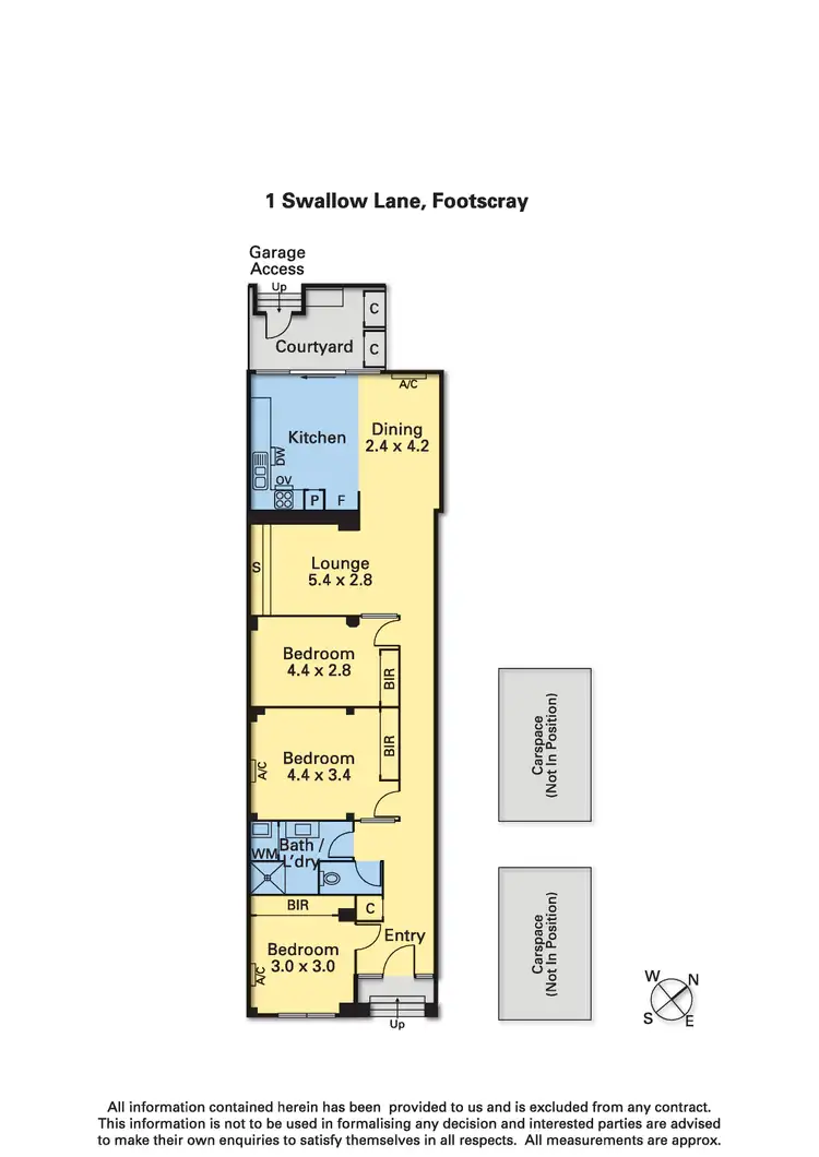 Floorplan of Homely apartment listing, 1 Swallow Lane, Footscray VIC 3011