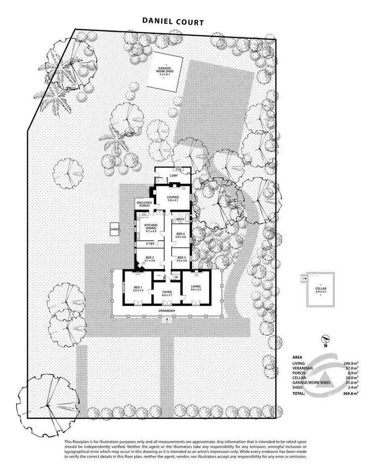 Floorplan of Homely house listing, 6 Daniel Court, Nairne SA 5252