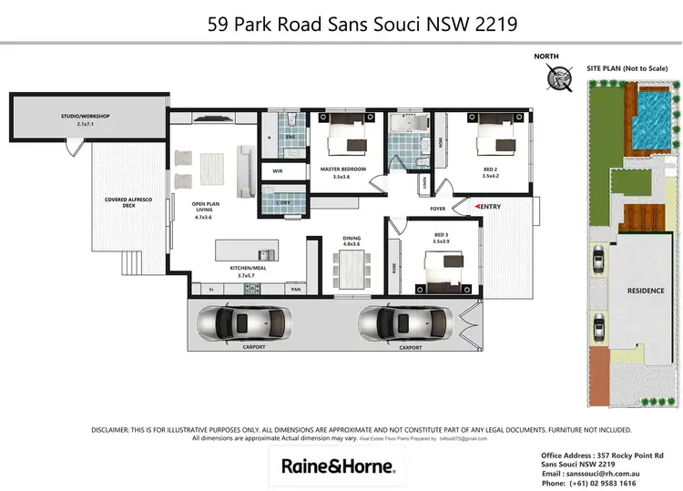 Floorplan of Homely house listing, 59 Park Road, Sans Souci NSW 2219