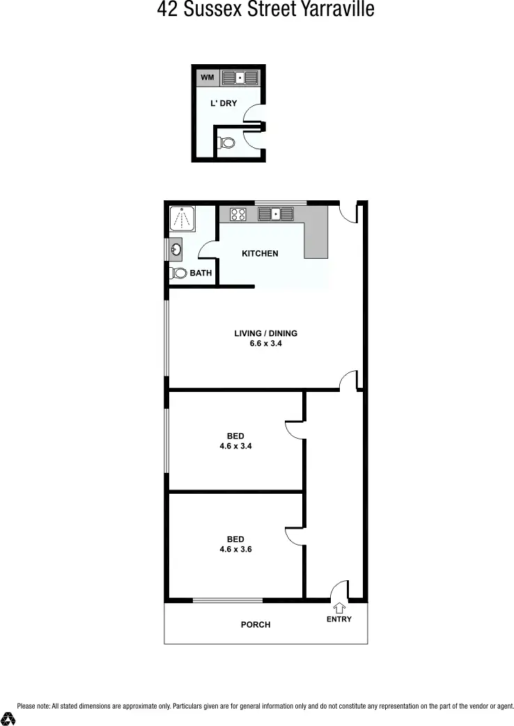 Floorplan of Homely house listing, 42 Sussex Street, Yarraville VIC 3013