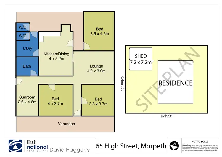 Floorplan of Homely house listing, 65 High Street, Morpeth NSW 2321