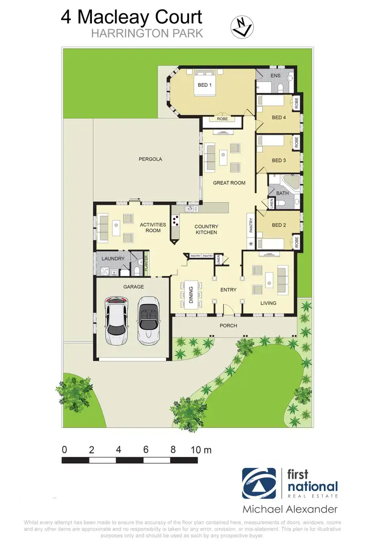 Floorplan of Homely house listing, 4 Macleay Court, Harrington Park NSW 2567