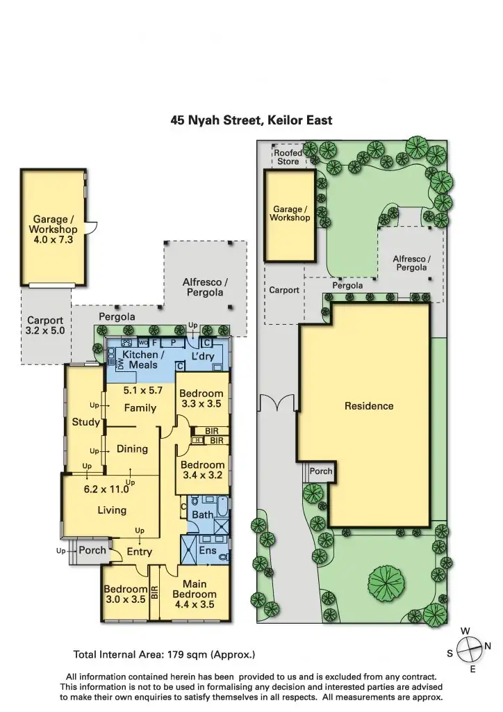 Floorplan of Homely house listing, 45 Nyah Street, Keilor East VIC 3033