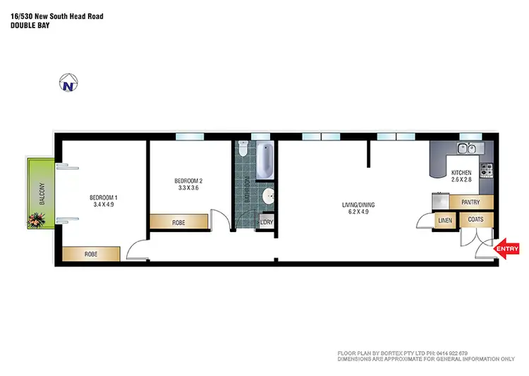 Floorplan of Homely apartment listing, 16/530 New South Head Road, Double Bay NSW 2028